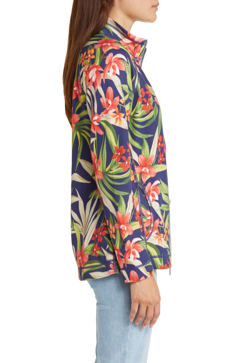 Tommy Bahama Aruba Tropical Print Zip Jacket, Alternate, color, 