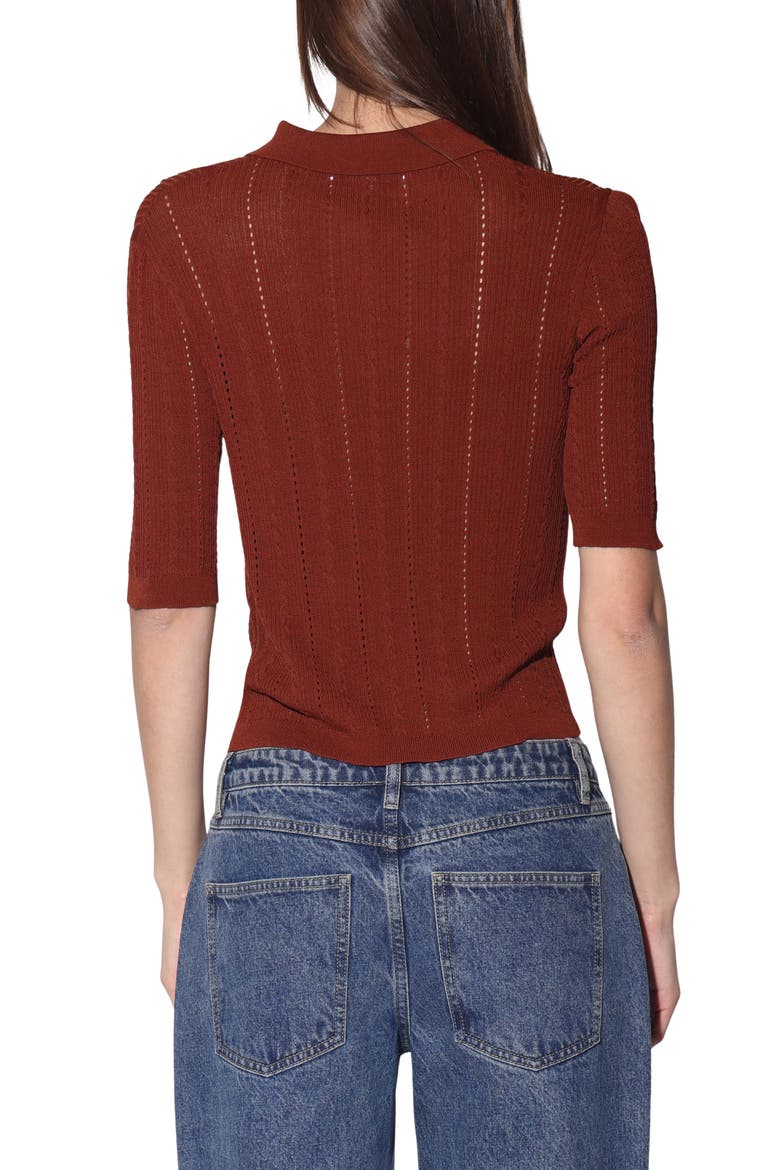 Preston Polo Sweater, Alternate, color, TERRACOTTA