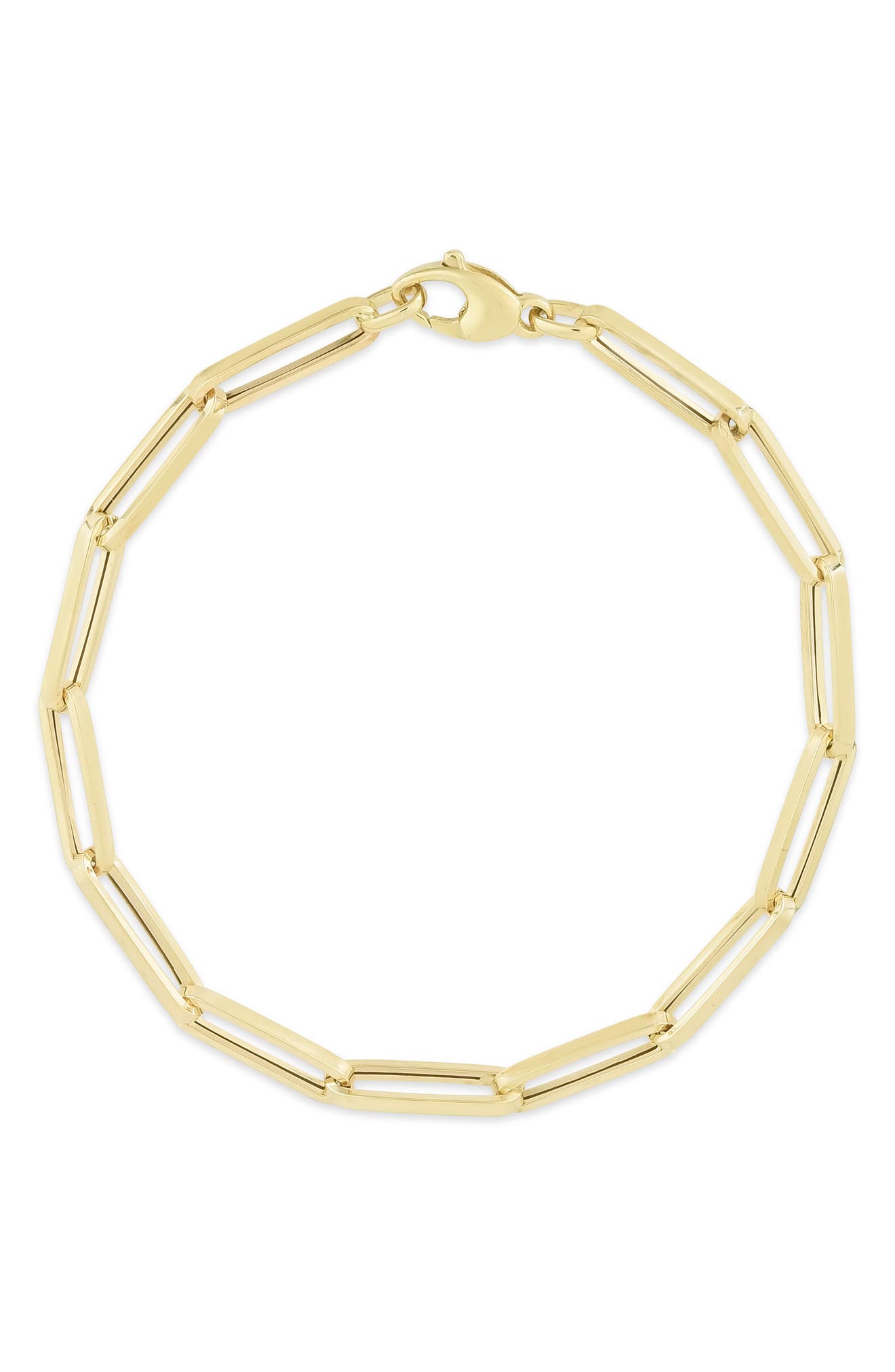 Ember Fine Jewelry Paper Clip Chain Bracelet (Women) | Nordstromrack