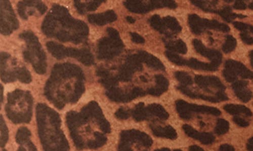 True Religion Leopard Print Embellished Shrunken Zip Hoodie In Brown