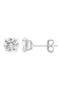 14K Gold Cubic Zirconia 7mm Stud Earrings