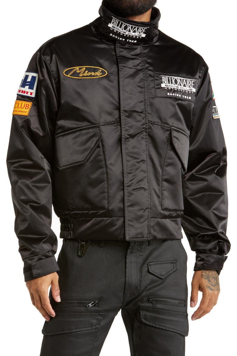 BB Ignite Nylon Racing Jacket, Alternate, color, BLACK