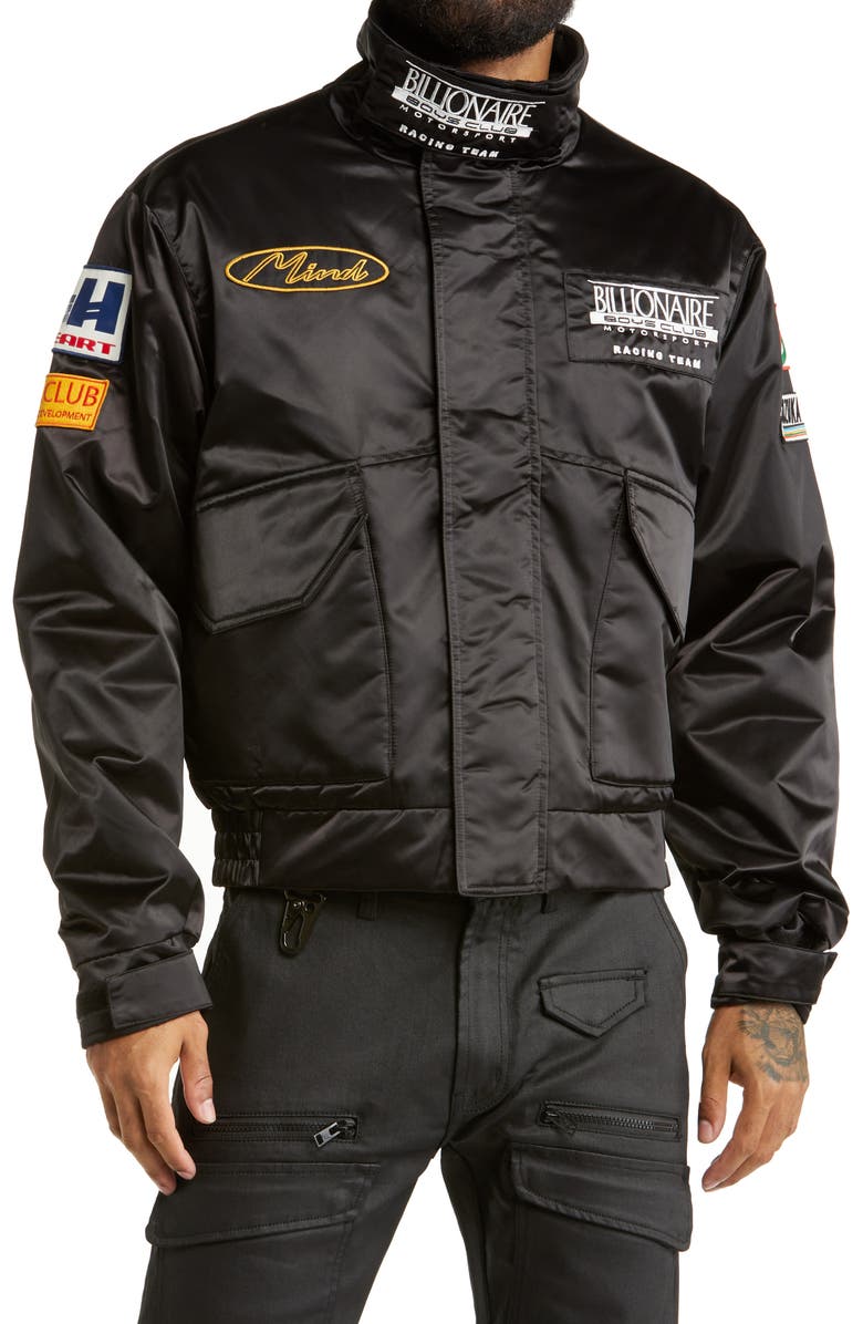 Billionaire Boys Club BB Ignite Nylon Racing Jacket, Alternate, color, 