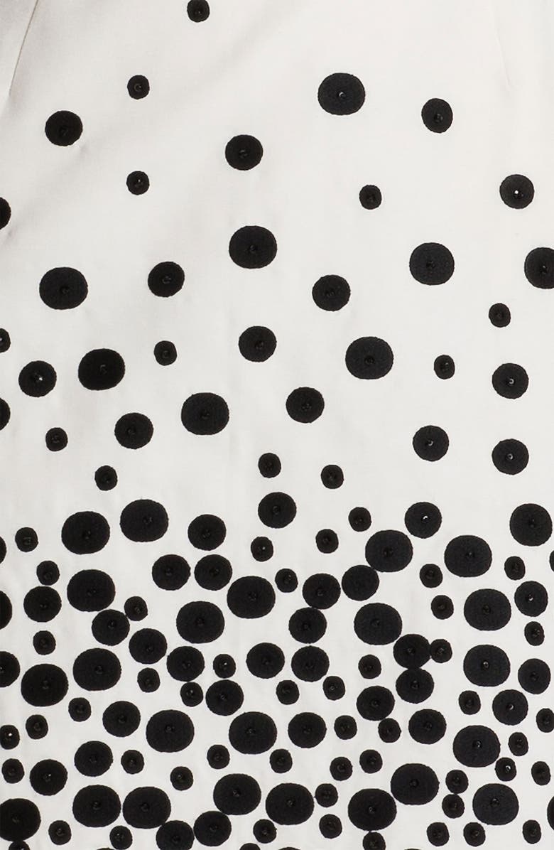 Miss Wu Embroidered Faille Dress, Alternate, color,