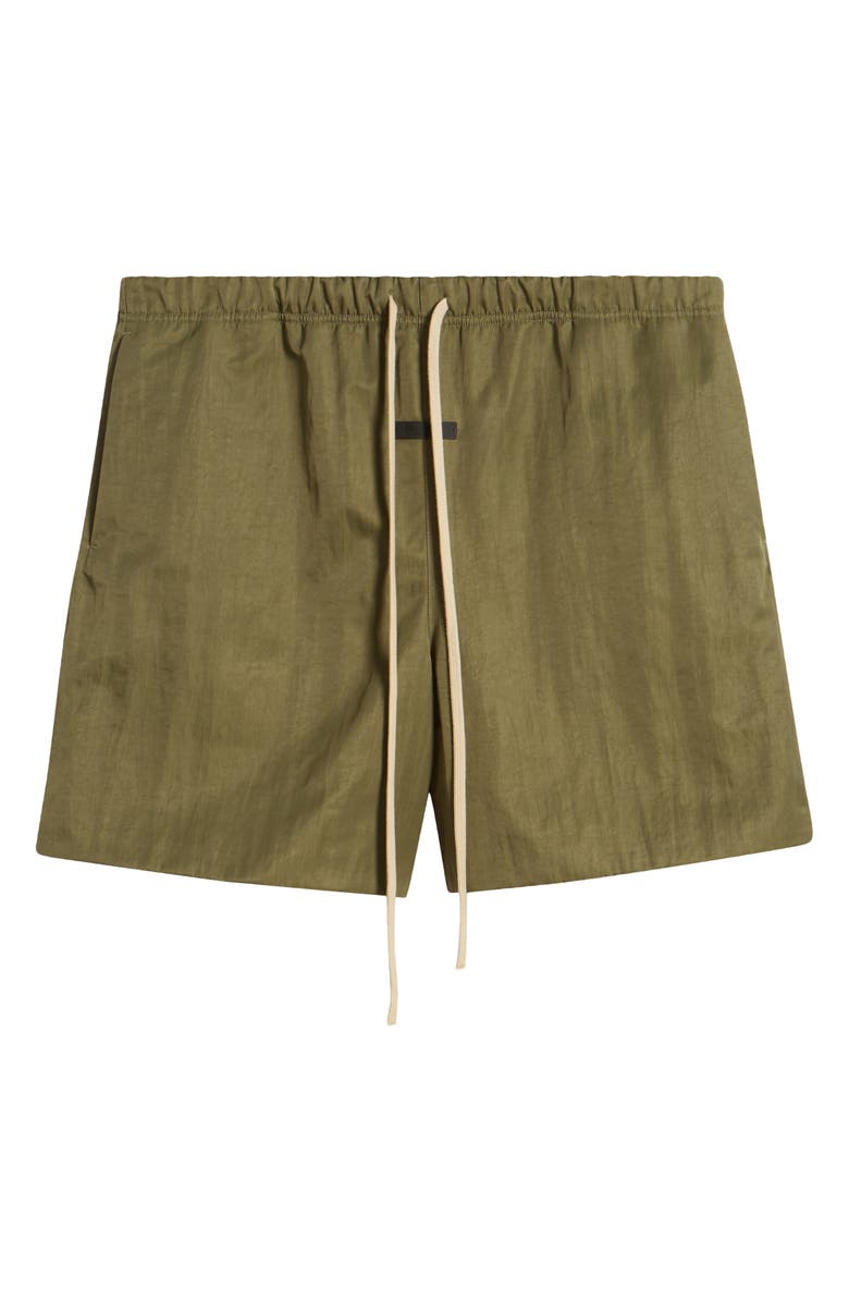 Fear of God Essentials Gender Inclusive Textured Nylon Soccer Shorts, Alternate, color, 