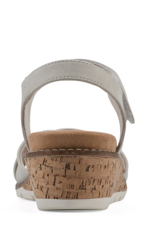 Cliffs By White Mountain Tinna Wedge Sandal In Ice Nubuck