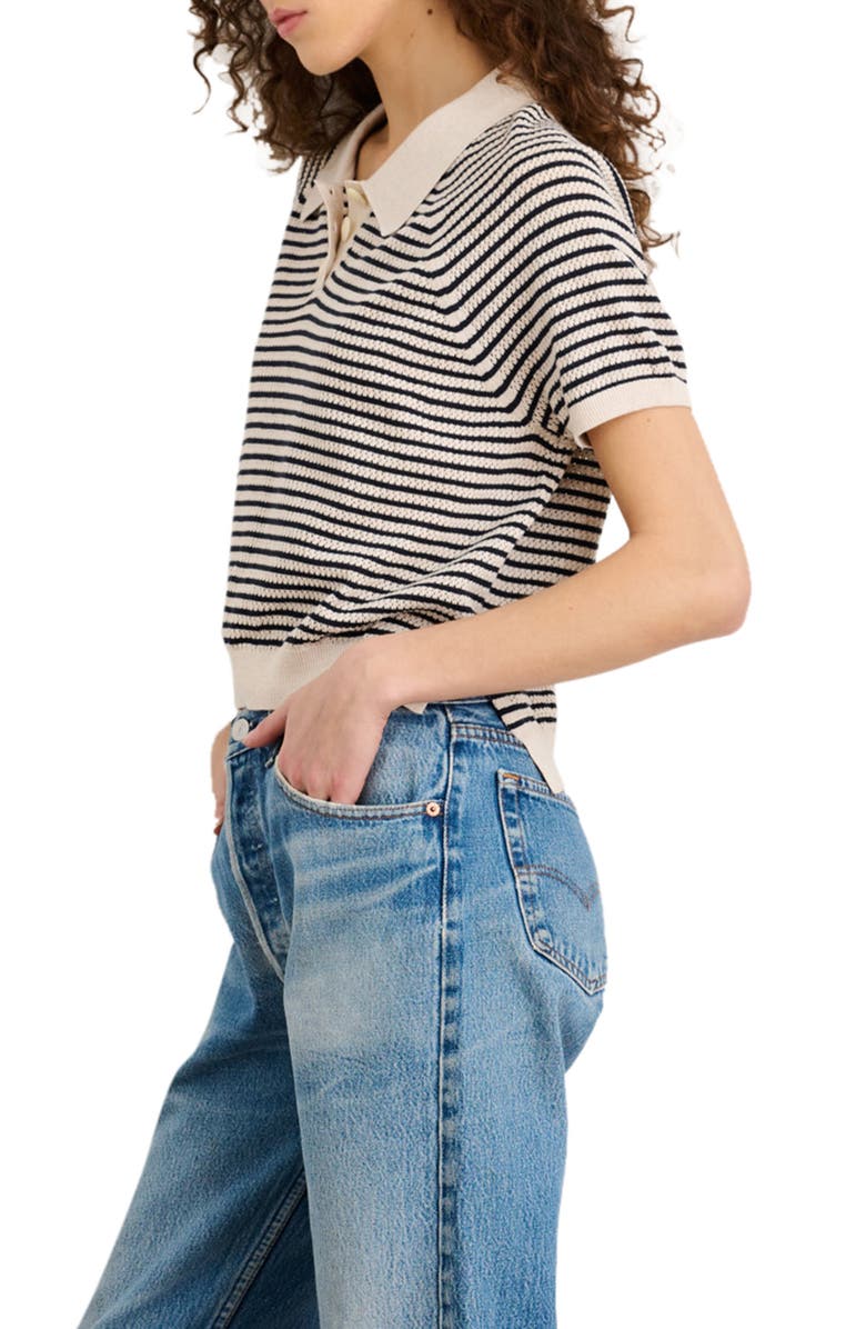 Alex Mill Zoe Stripe Polo Sweater, Alternate, color,
