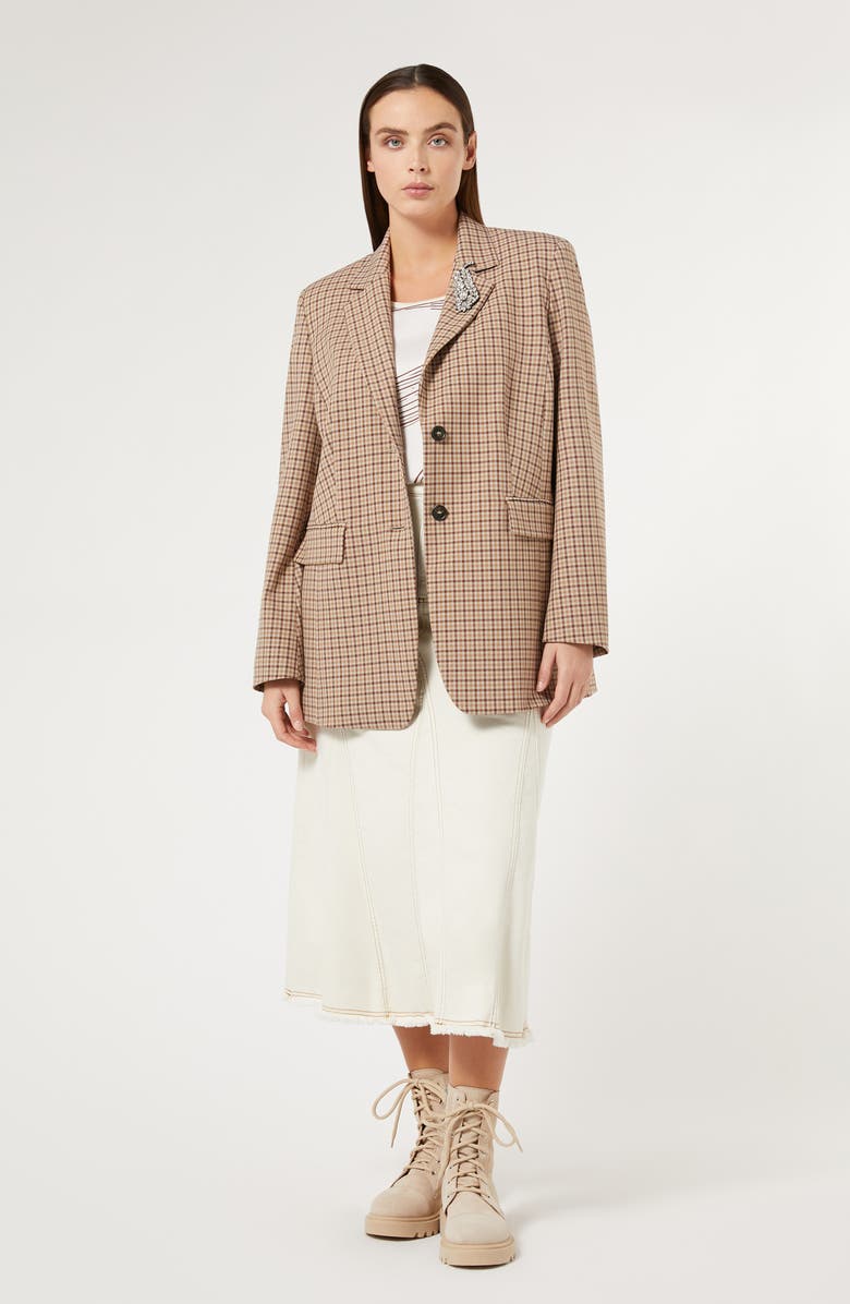 Marina Rinaldi Michela Plaid Blazer, Alternate, color, 
