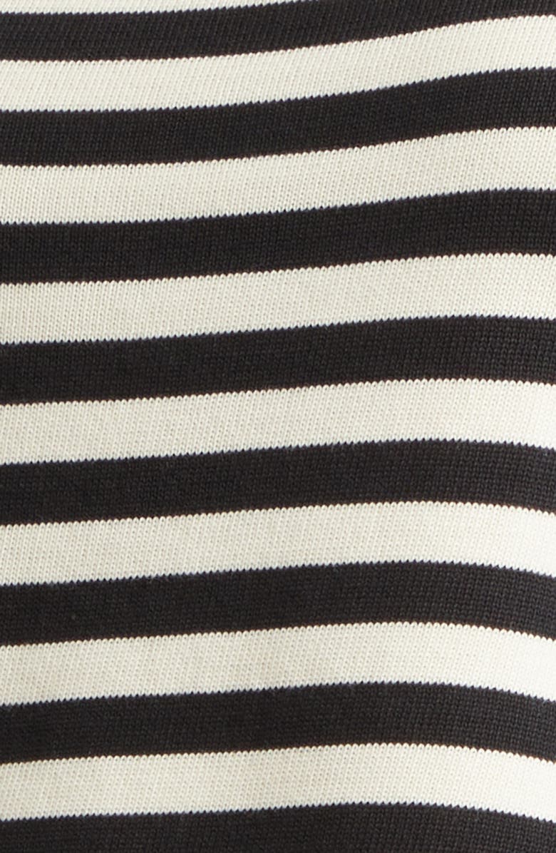 POSSE Darcy Stripe Pima Cotton Sweater Tank, Alternate, color, Cream Black