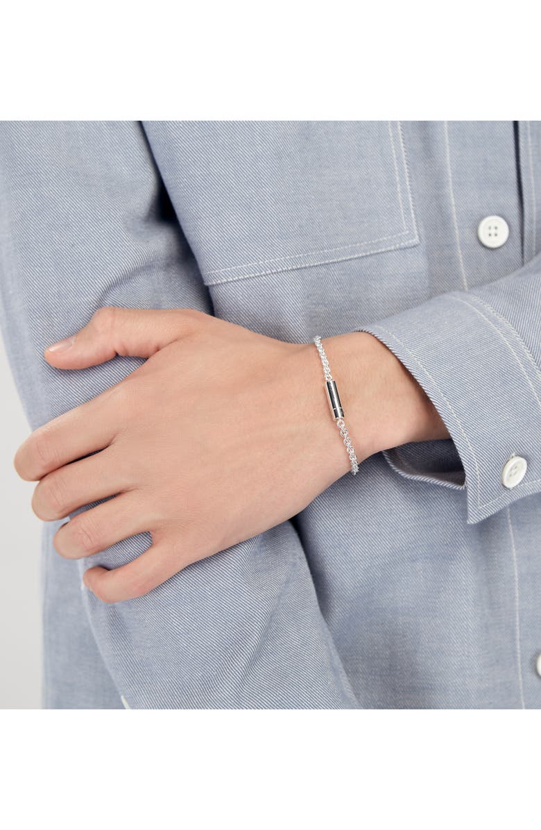le gramme Men's 11G Polished Sterling Silver Chain Bracelet, Alternate, color,