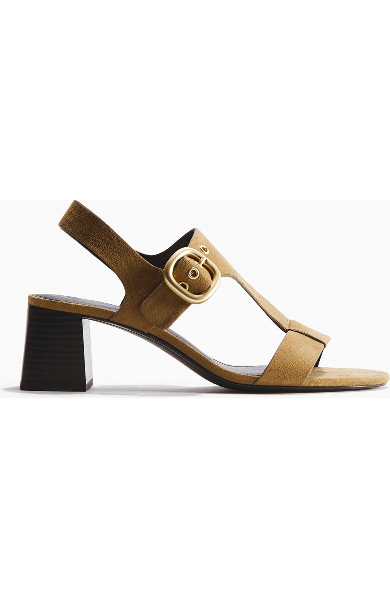 H&M Block-heeled Sandals, Main, color, Light Olive Green