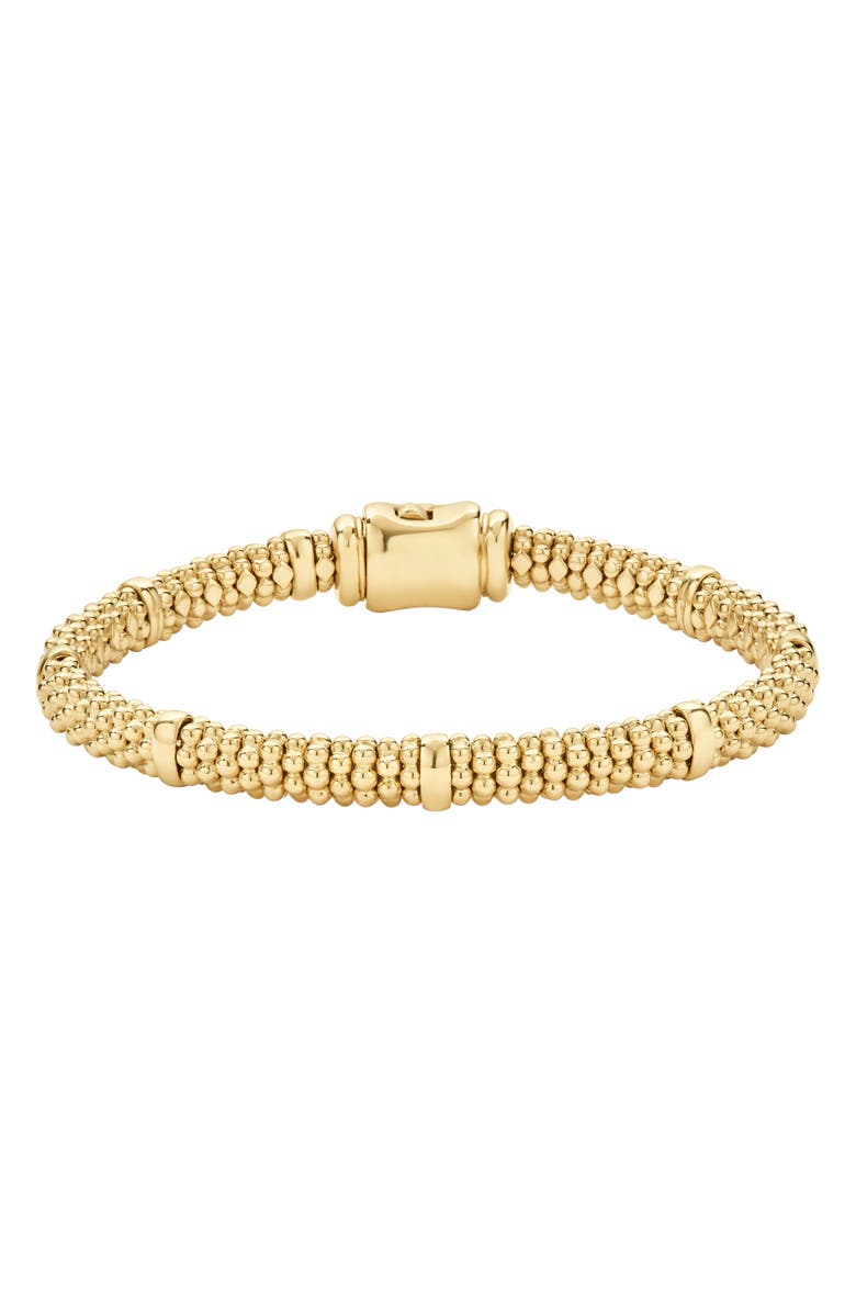 LAGOS Caviar 18K Gold Rope Bracelet, Main, color, Gold