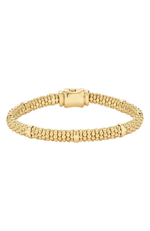 Caviar 18K Gold Rope Bracelet