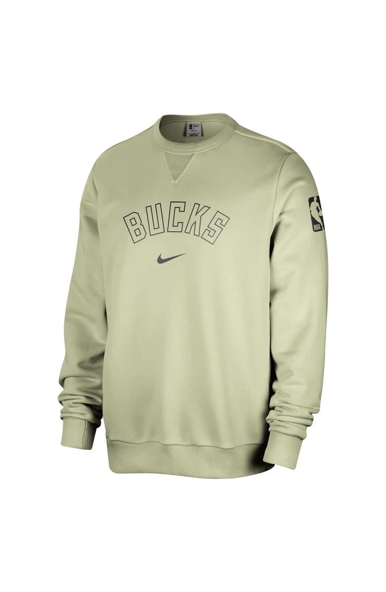 Nike Men's Nike Green Milwaukee Bucks Courtside Standard Issue Performance Pullover Sweatshirt, Alternate, color, Green