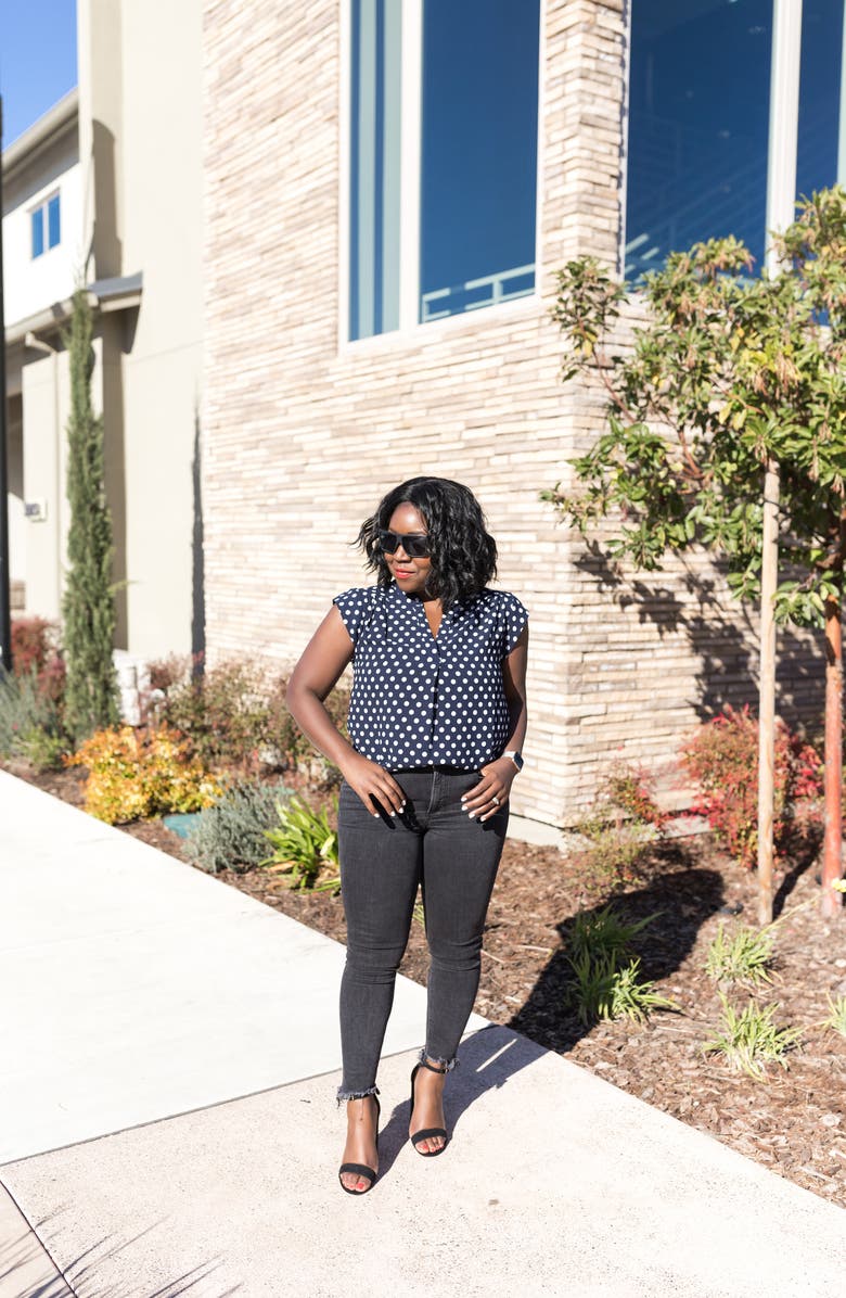 GIBSONLOOK Gibson x International Women's Day Ruthie Split Neck Blouse, Alternate, color, 