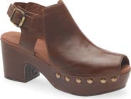 Chocolat Blu Galla Slingback Peep Toe Platform Clog
