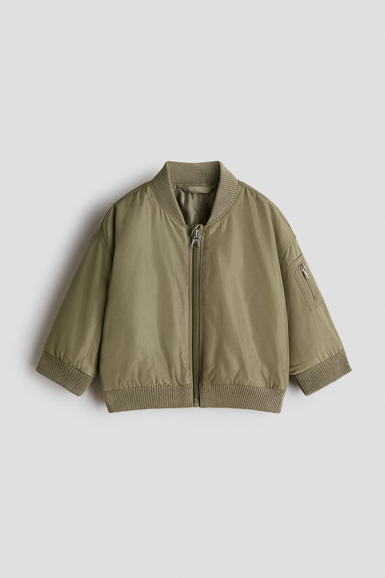 Bomber Jacket, Main, color, Khaki green