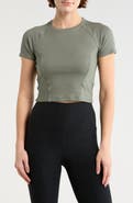 Beyond Yoga Rib Crop Short Sleeve Top