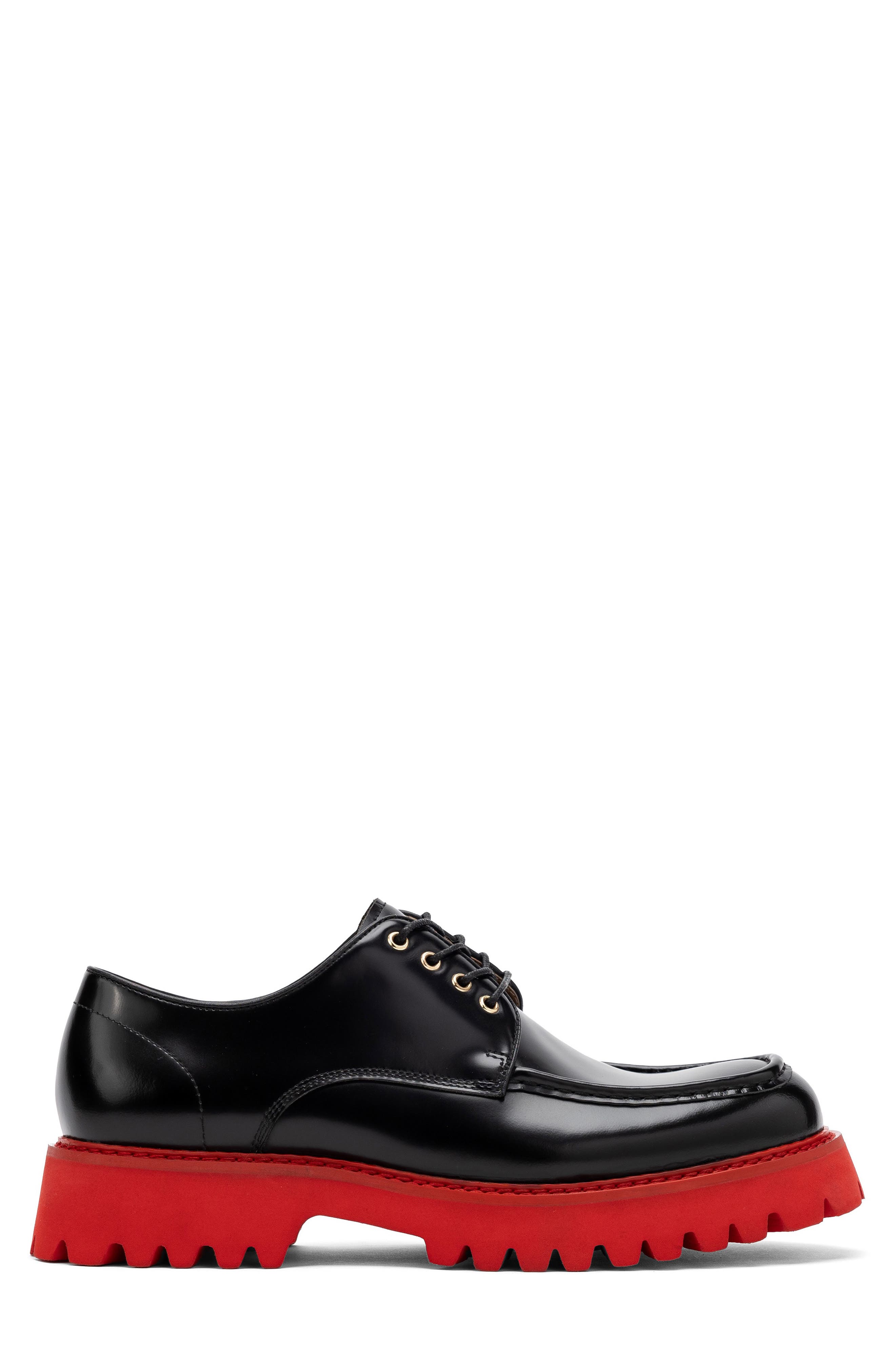 MARC NOLAN Luca Lug Sole Derby, Main, color, Black/ Red