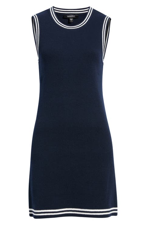Varsity Cotton Sweater Dress
