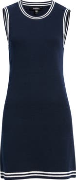 Bernardo Varsity Cotton Sweater Dress