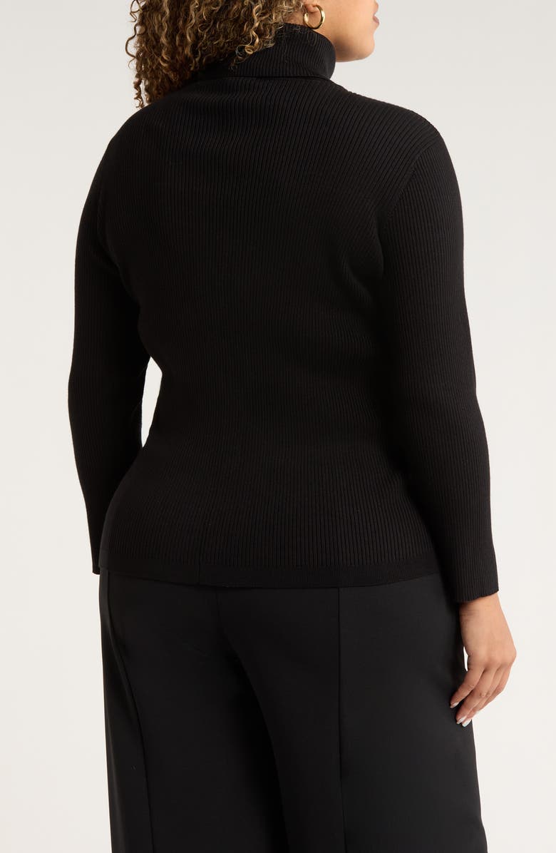 Jones New York Rib Turtleneck Sweater, Alternate, color, 
