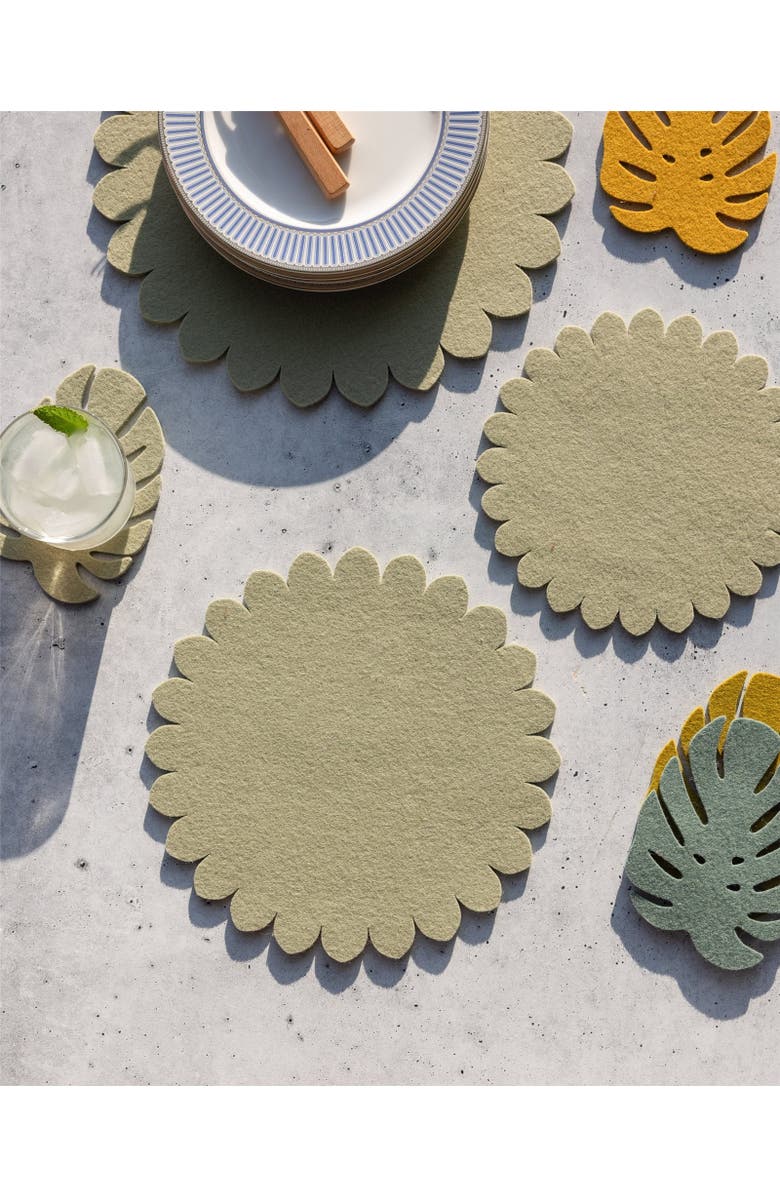 Graf Lantz Crest Merino Wool 10" Trivet, Alternate, color, Dew