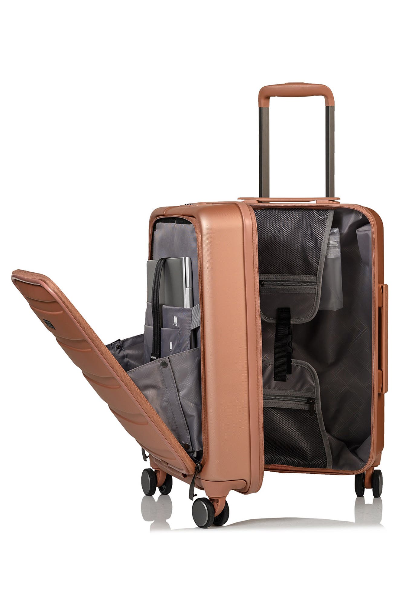 CHAMPS Tech 2-Piece Wheeled Luggage Set, Alternate, color, Rose Gold