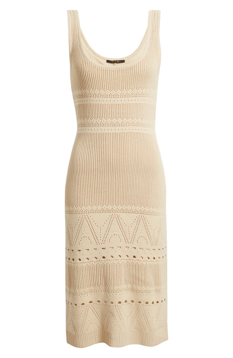 KOBI HALPERIN Emerson Open Stitch Sleeveless Dress, Alternate, color, Antique