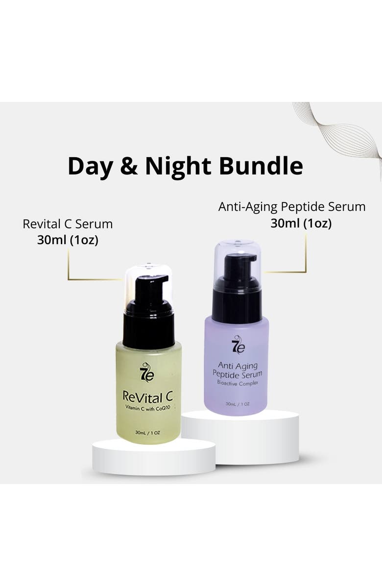 7e Wellness Revital C & Anti-Aging Peptide Serum Bundle, Alternate, color, NO COLOR