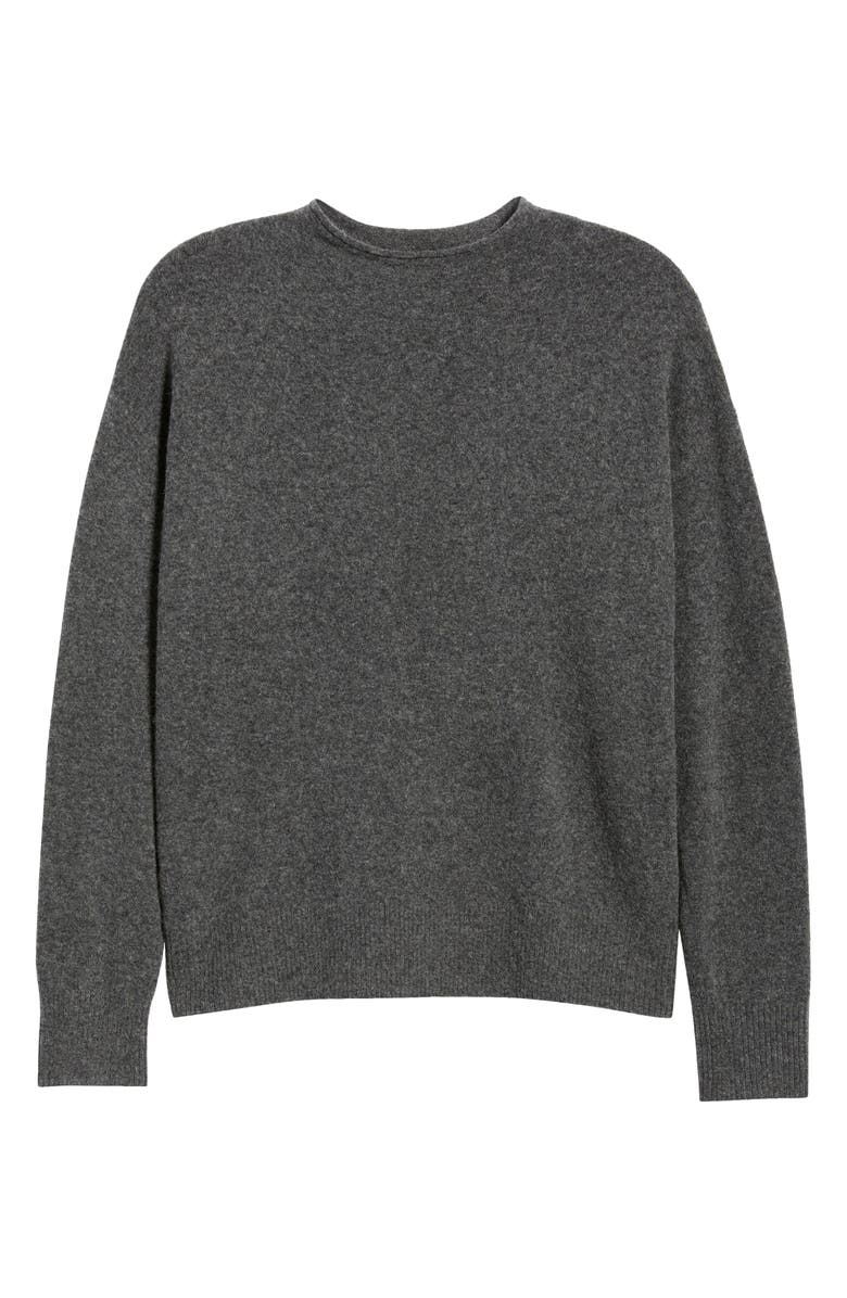 Caslon<sup>®</sup> Funnel Neck Sweater, Alternate, color, Grey Dark Charcoal Heather