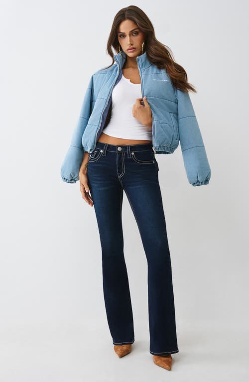 True Religion Joey Big-t Low Rise Flare Jeans In Blue