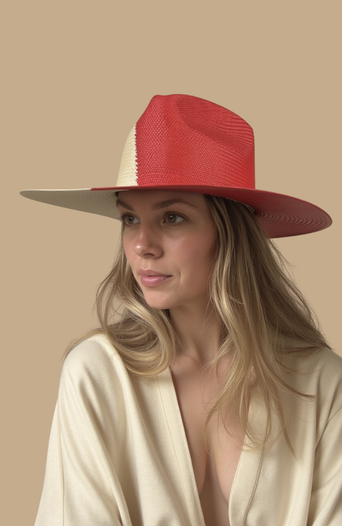 Heads Of State Hat Co. Sombra Two-toned Straw Fedora In Multi