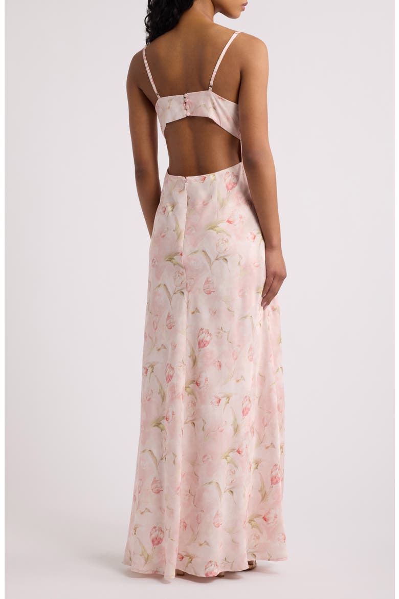 Shiloh Cutout Sleeveless Maxi Dress, Alternate, color, LIGHT PINK