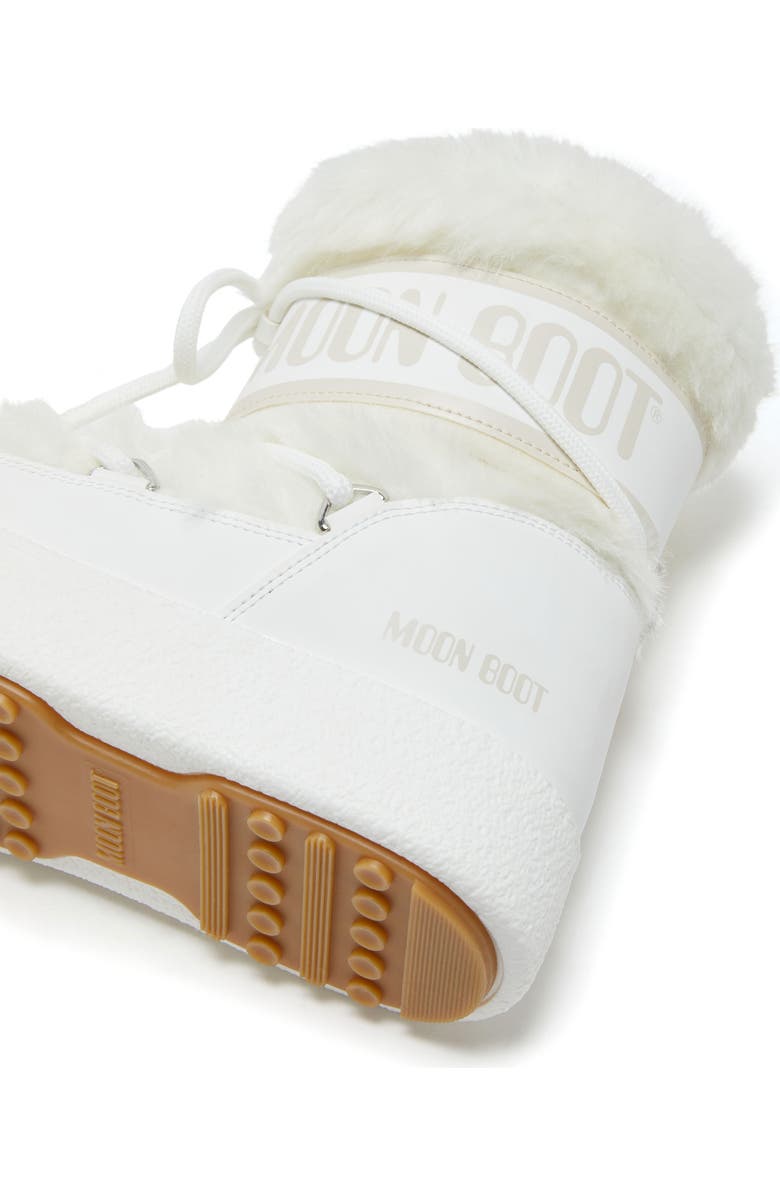 Moon Boot<sup>®</sup> LTrack Faux Fur Water Repellent Boot, Alternate, color, White