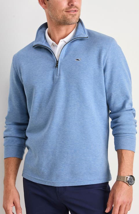 Saltwater Stripe Quarter Zip Pullover