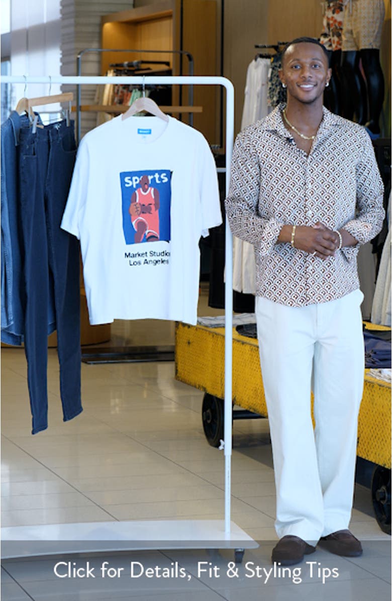 Basketball Cotton Graphic T-Shirt, sales video thumbnail