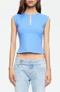 LIONESS Tribeca Cap Sleeve Crop Top