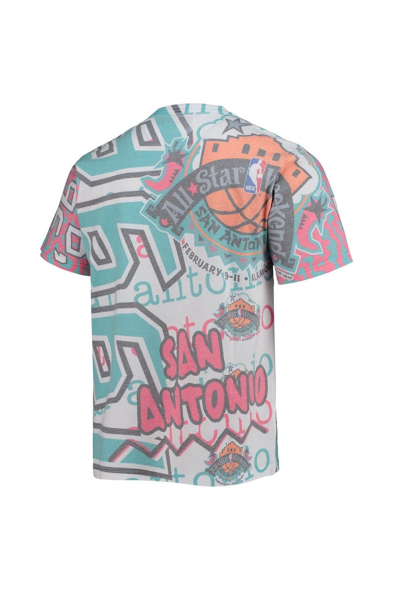 Men's Mitchell & Ness White 1996 NBA All-Star Game Hardwood Classics Jumbotron T-Shirt, Alternate, color, White