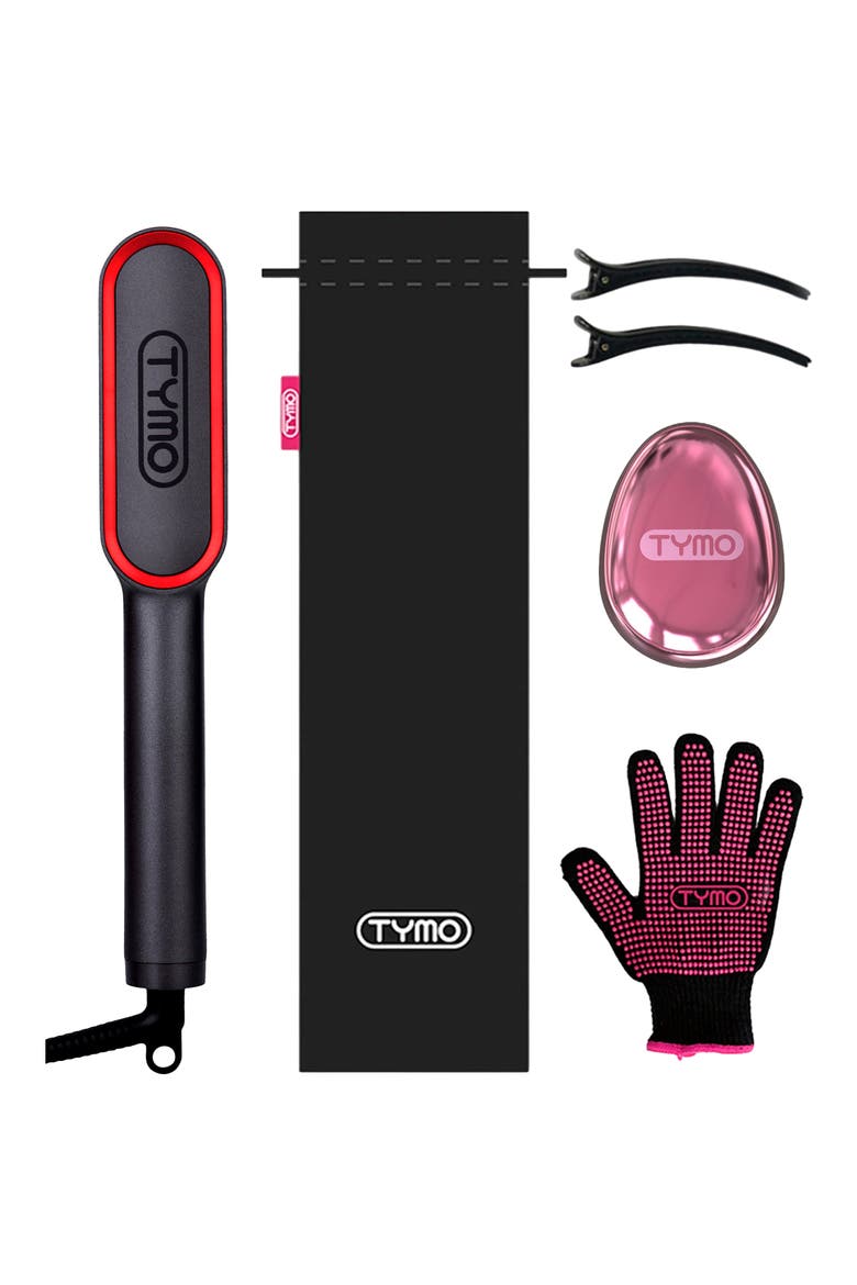Ring Plus Straightener Comb, Alternate, color, BLACK