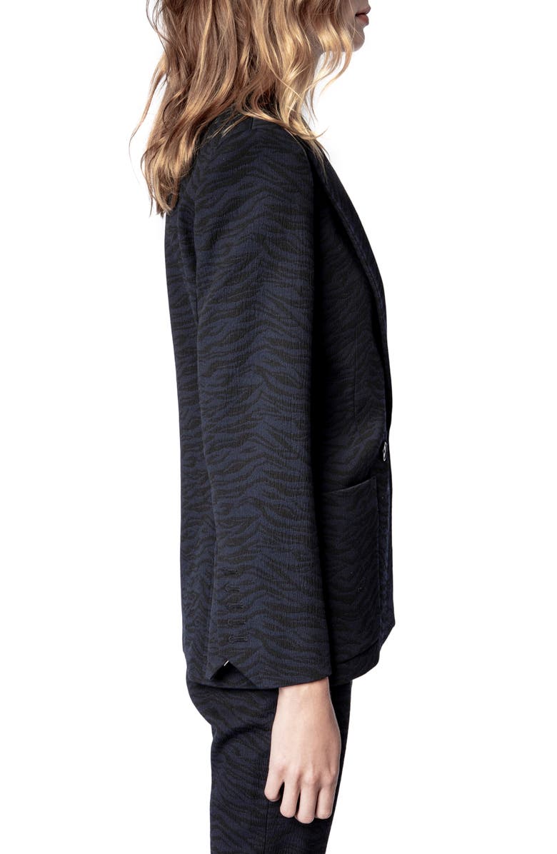 Zadig & Voltaire Visko Tigre Blazer, Alternate, color,