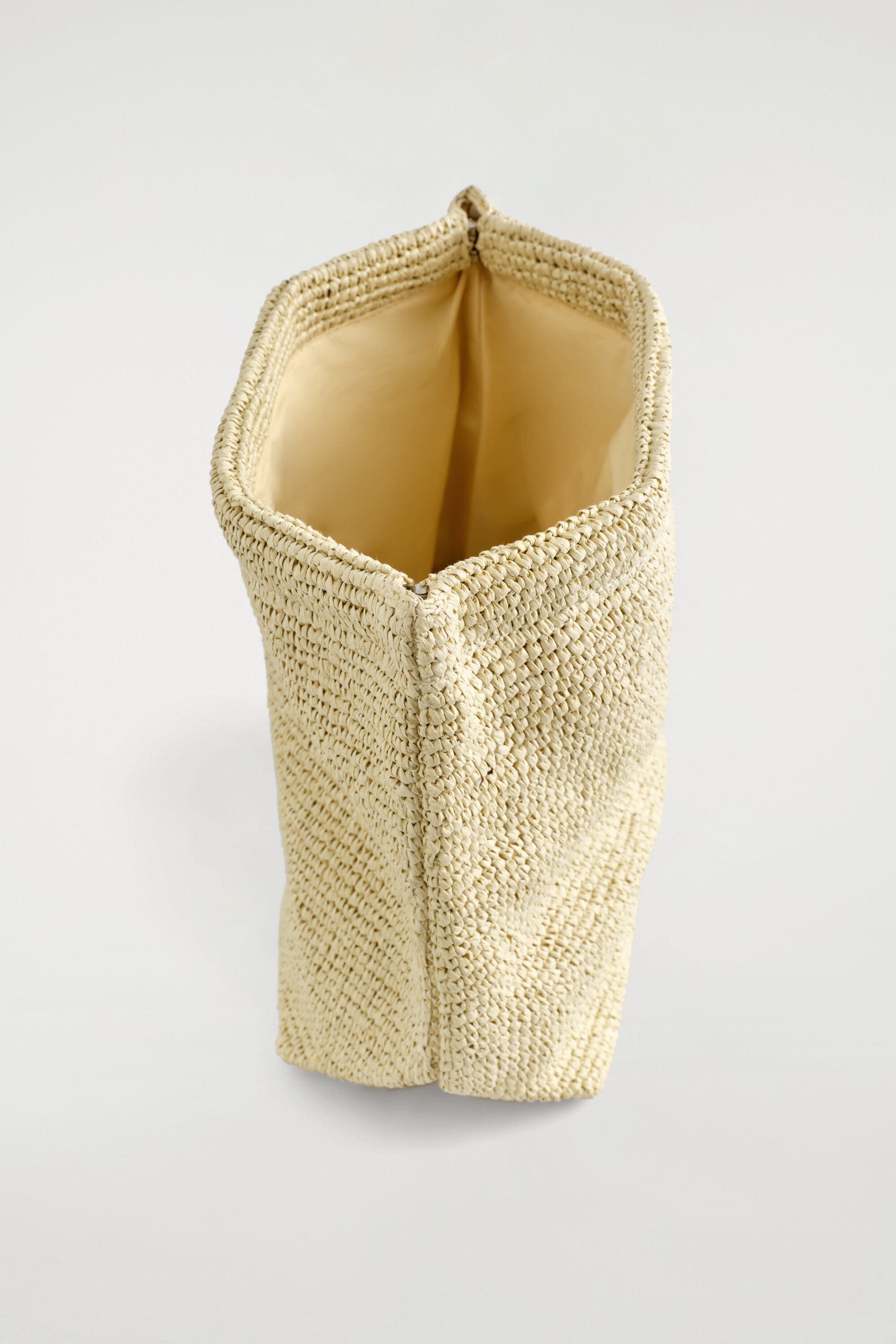 Folded Clutch Bag - Straw, Alternate, color, BEIGE
