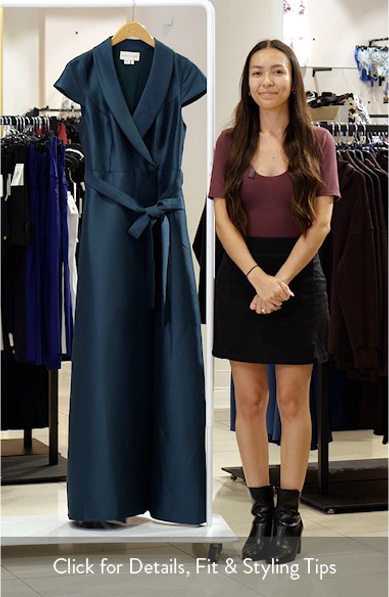 Etienne A-Line Satin Gown, sales video thumbnail