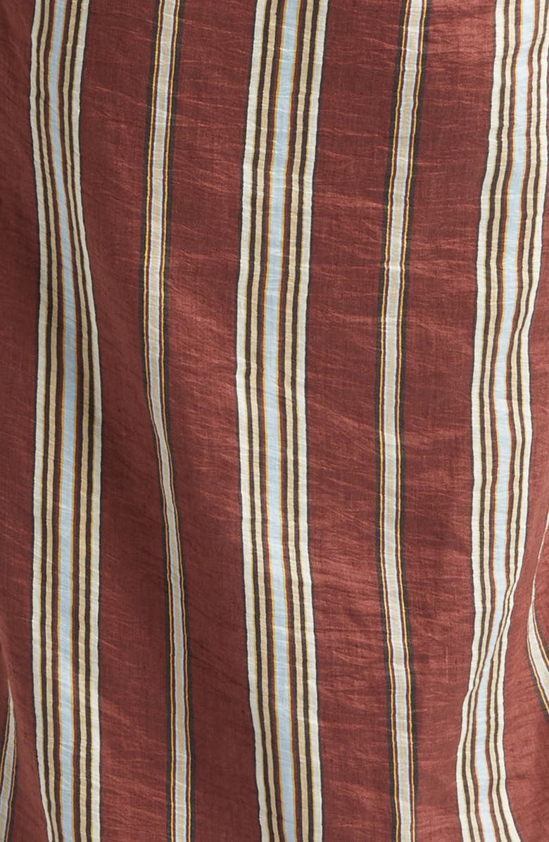 A.L.C. Naomi Stripe Linen Blend Dress, Alternate, color, Brunette Multi