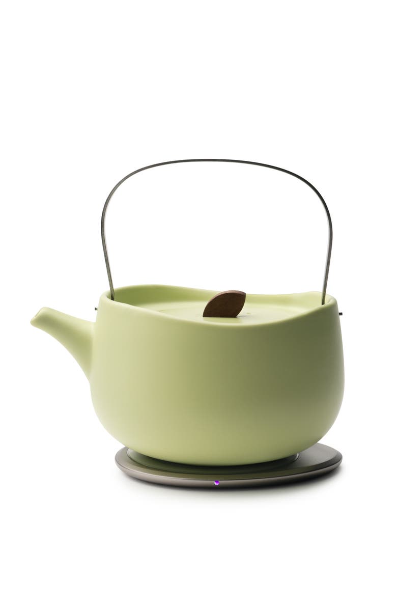 OHOM INC Leiph Self-heating Teapot Set, Main, color, Verde Green