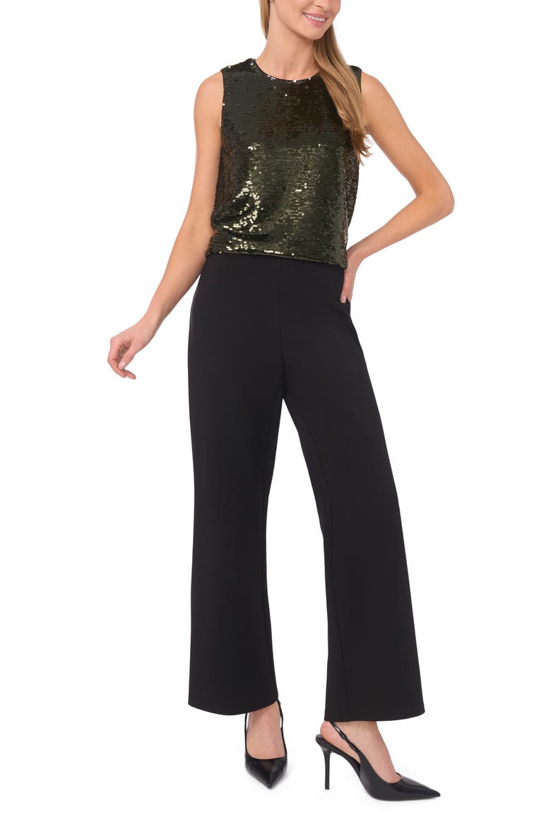 Sequin Shell Top, Alternate, color, KALAMATA