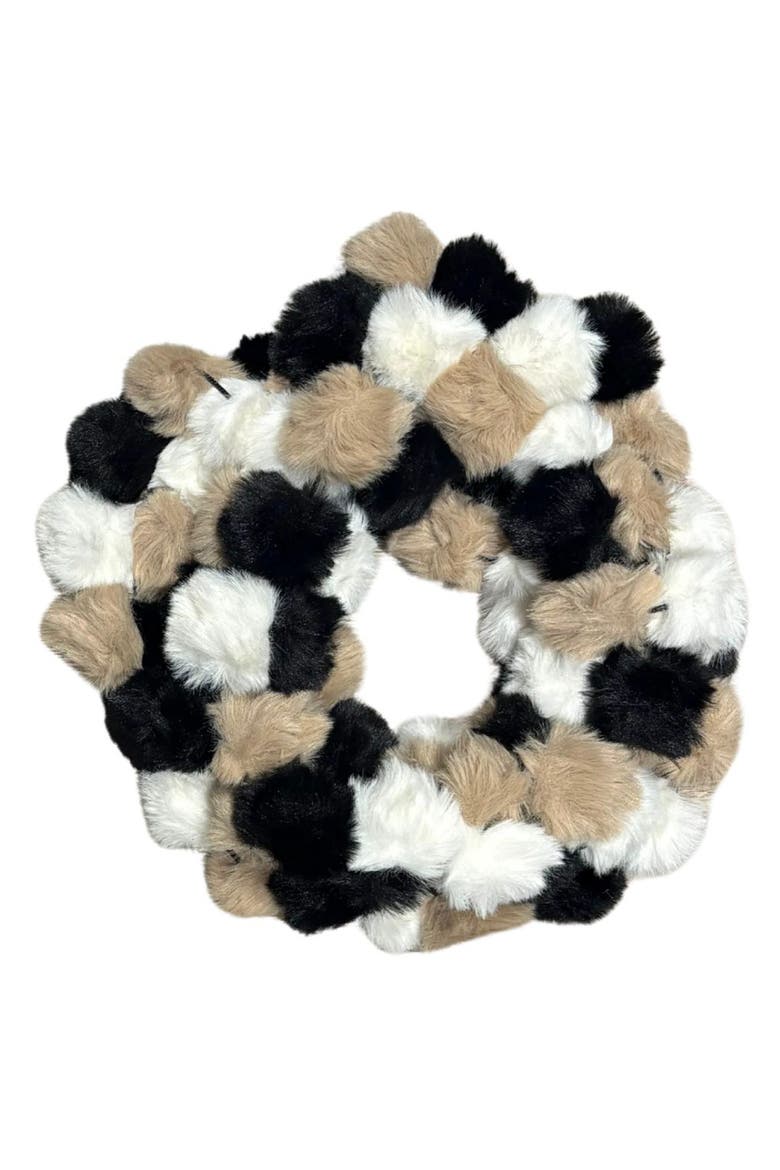 Faux Fur Infinity Scarf, Main, color, NATBKIVY