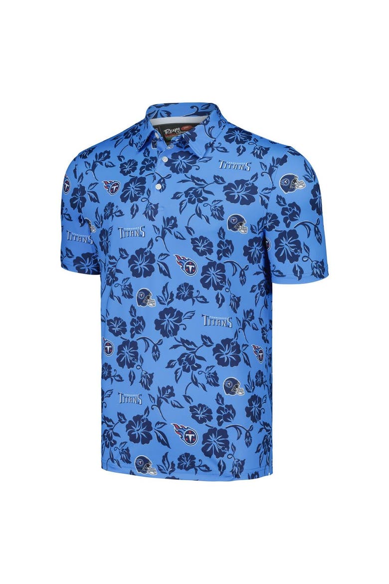 Men's Reyn Spooner Light Blue Tennessee Titans Pua Performance Polo, Alternate, color, Light Blue