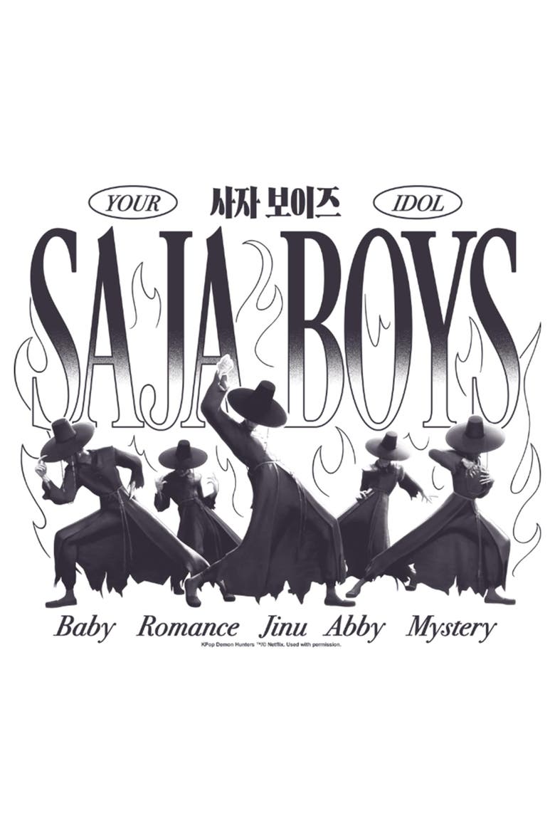 Girls' Your Saja Boys' Idols T-Shirt, Alternate, color, White