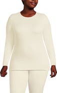 Lands' End Baselayer Cozy Thermaskin Crewneck Top